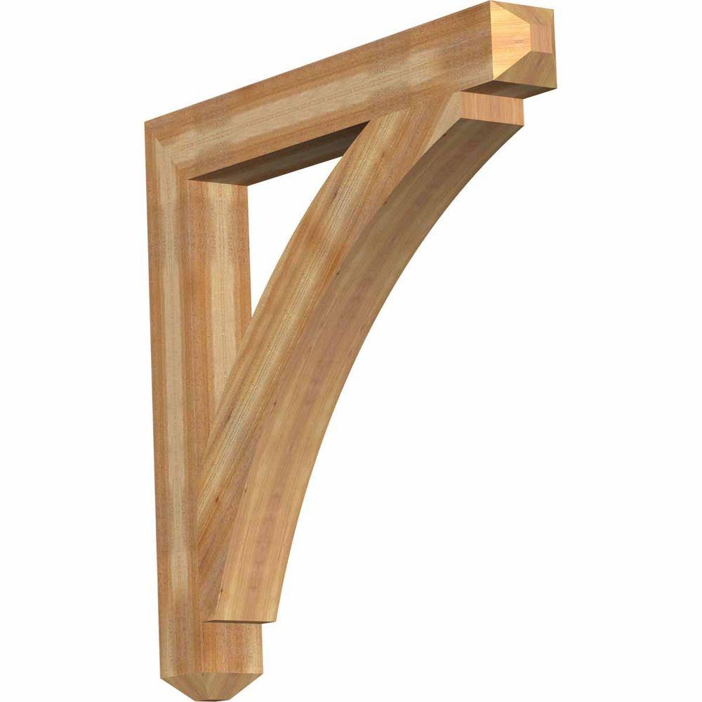 Brackets Braces The Home Depot 6 In X 48 Western Red Cedar Thorton Craftsman