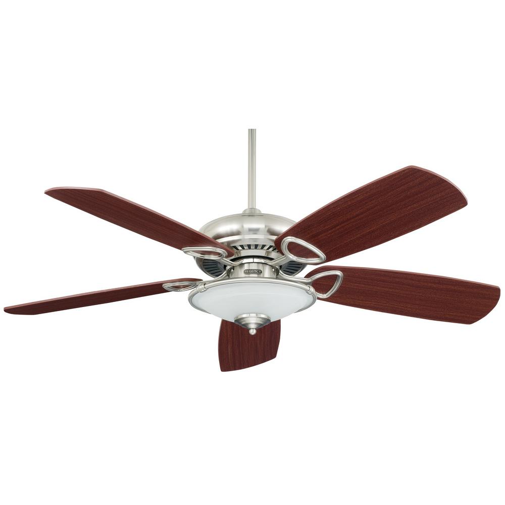 Hinkley Grand Marquis 52 In Indoor Brushed Nickel Downrod Or Flush Mount Ceiling Fan With Light Gmrp Bn The Home Depot