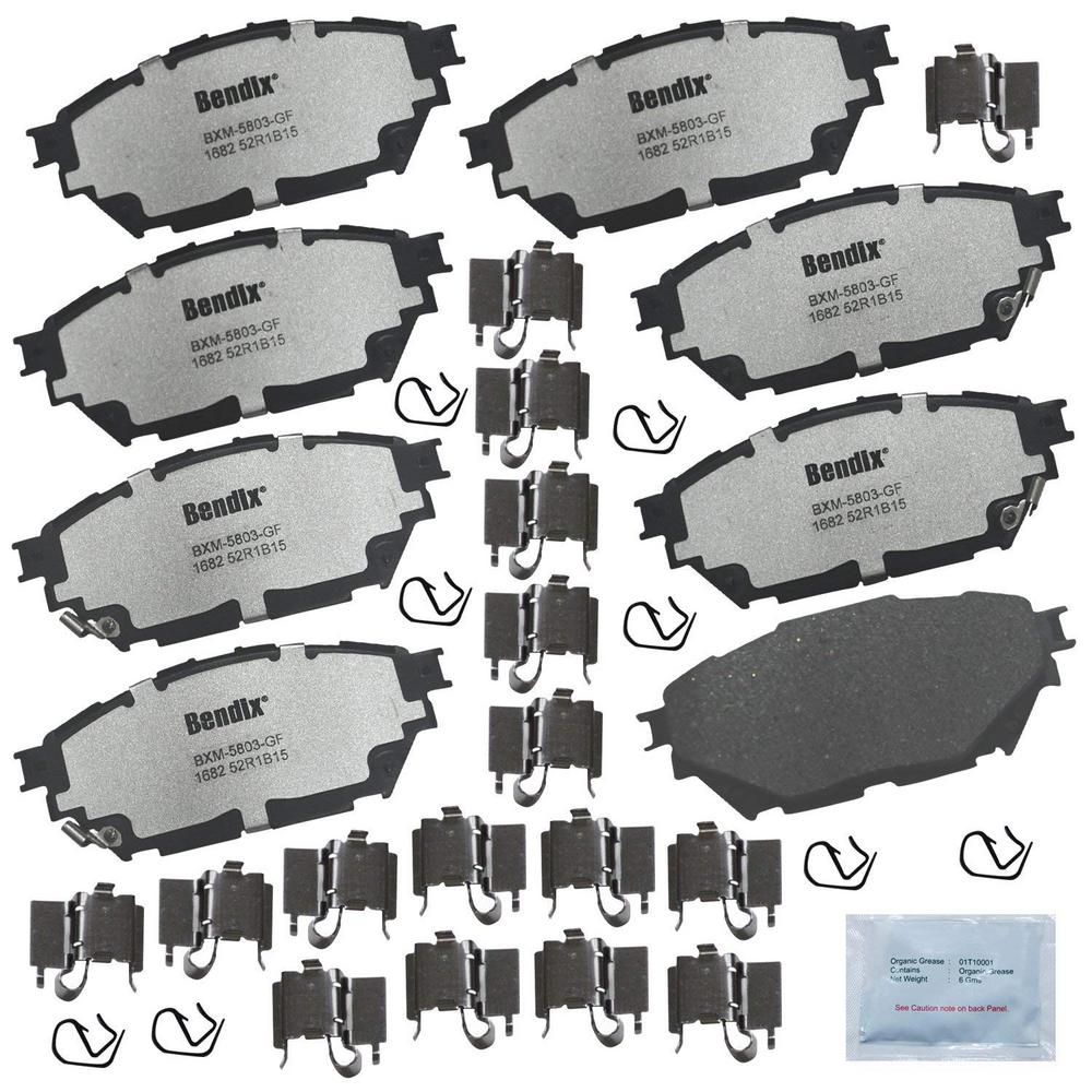 Disc Brake Pad Set-Fleet Metlok Semi-Metallic SDR Disc Brake Pad Front,Rear
