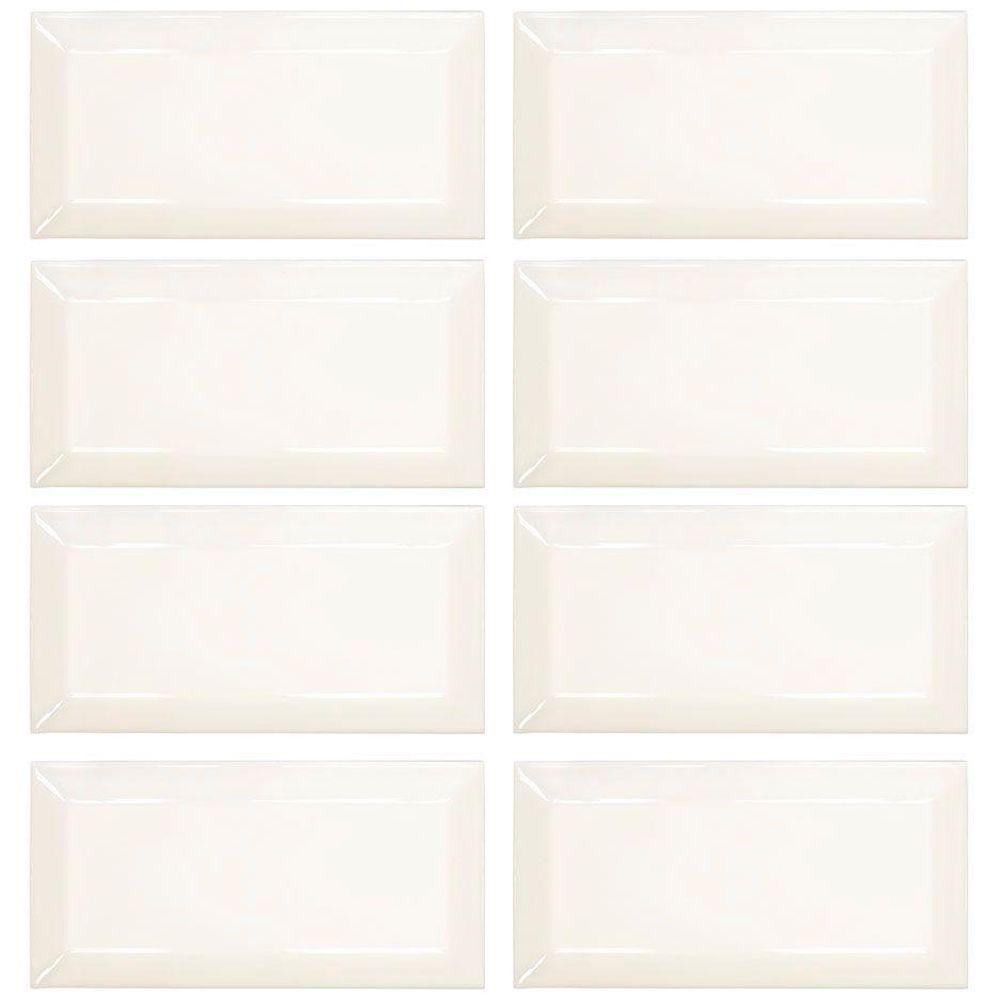 Jeffrey Court Royal Cream 3 In X 6 Glossy Beveled Ceramic Wall Tile 1 Sq Ft Pack Jeffrey Court Royal Cream 3 In X 6 Glossy Beveled Ceramic Wall Tile 1 Sq Ft Pack