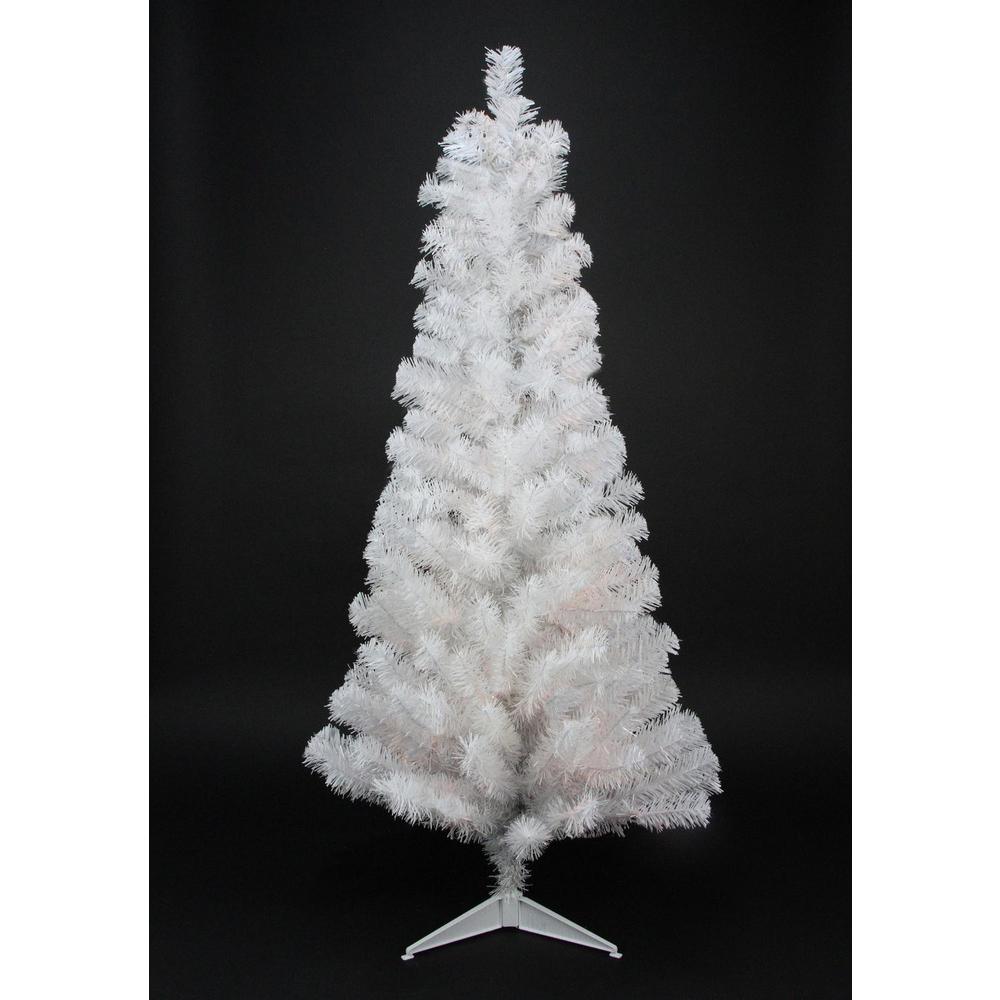 Northlight 2 ft. x 14 in. Unlit White Tinsel Artificial Christmas Tree-31741981 - The Home Depot