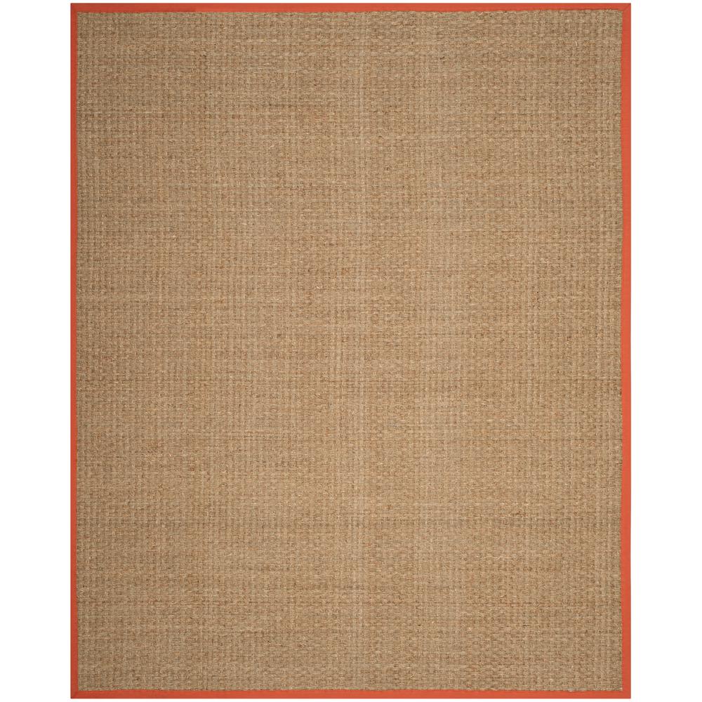 Safavieh Natural Fiber Natural/Rust 8 ft. x 10 ft. Area RugNF114Y8