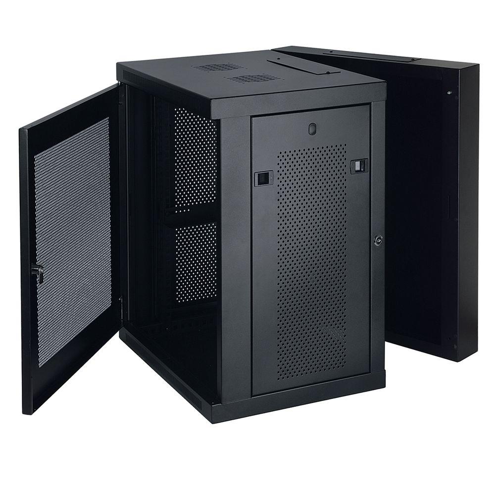 Tripp Lite Smartrack 15u Low Profile Switch Depth Wall Mount Rack Enclosure Cabinet Hinged Back Srw15us The Home Depot