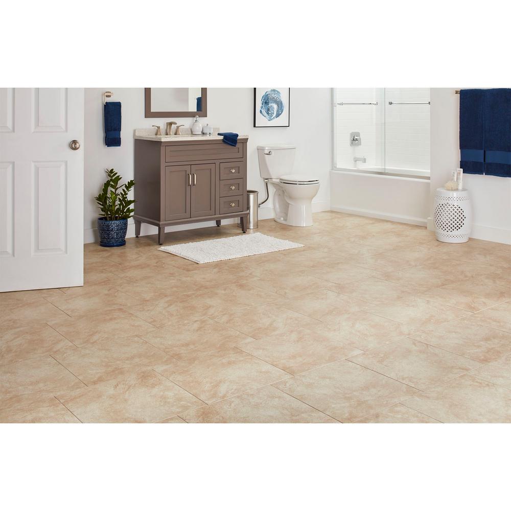 Trafficmaster Portland Stone Beige 18 In X Glazed Ceramic Floor And Wall Tile 17 44 Sq Ft Case Pt011818hd1pv The Home Depot Trafficmaster Portland Stone Beige 18, Home Depot Tile Flooring Tile Ceramic
