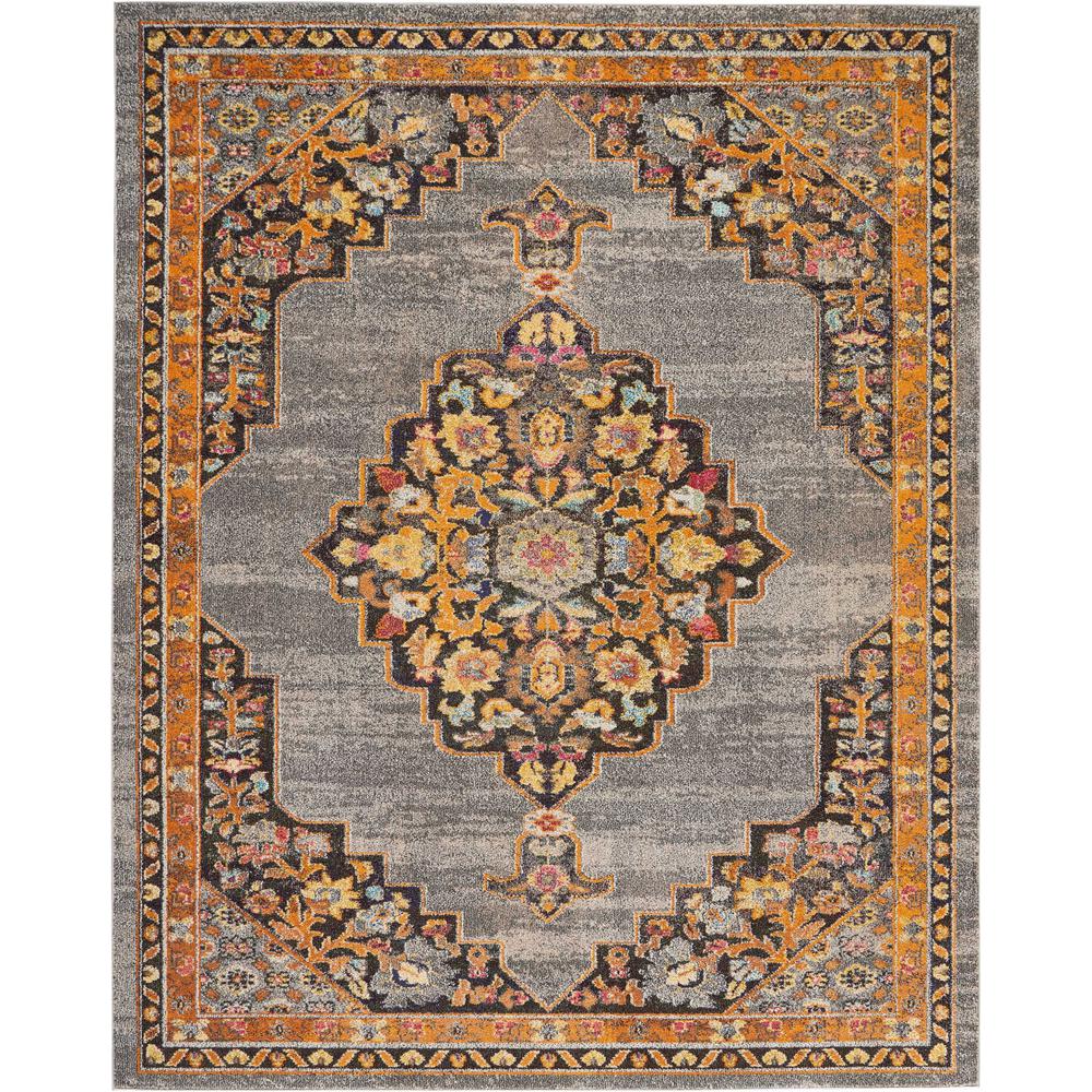 Nourison Passionate 8' x 10' Grey Multicolor Persian Area Rug454577