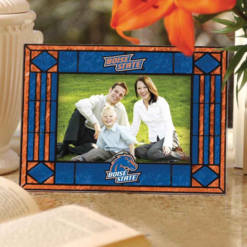 The Memory Company Ncaa 4 In X 6 In Gloss Multicolor Art Glass Boise State Picture Frame Col Bos 245 The Home Depot