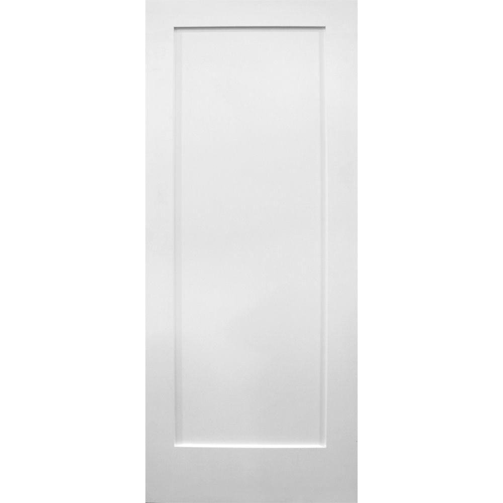 Builders Choice 30 in. x 80 in. 1-Panel Flat Ovolo Primed 