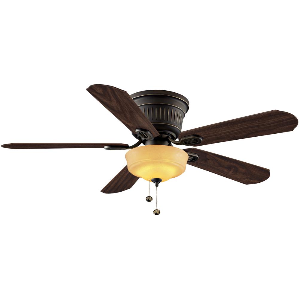 Hampton Bay Lynwood 52 In Led Indoor Oil Rubbed Bronze Ceiling Fan Led Indoor Oil Rubbed Bronze Ceiling Fan With Light Kit