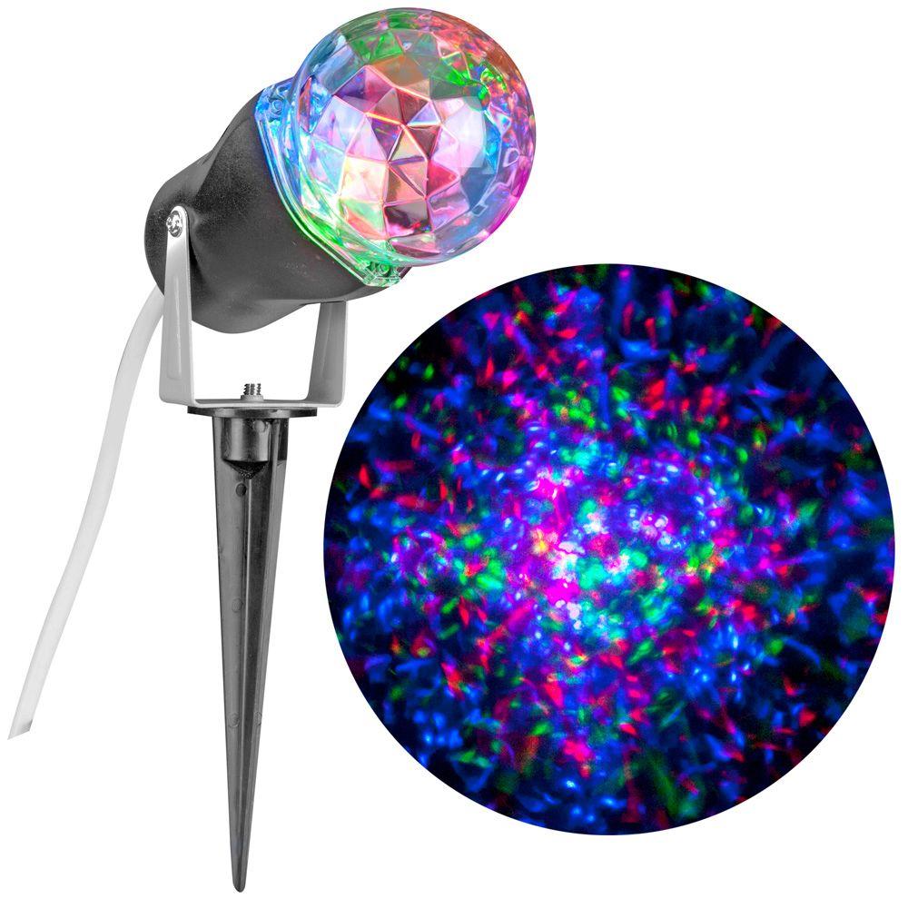 NEW Gemmy LED LightShow Assorted Colors Kaleidoscope Projection Light Stake
