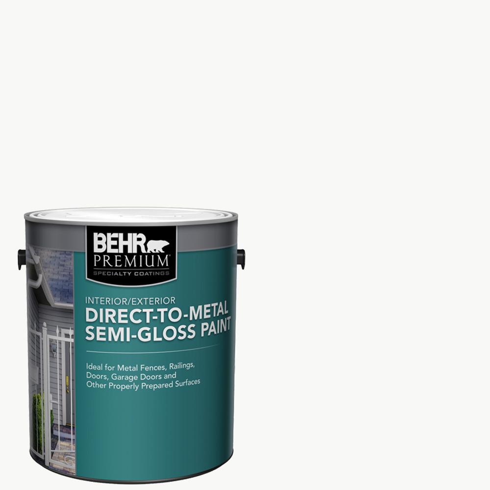 BEHR Premium 1 Gal. White SemiGloss Direct to Metal BEHR Premium 1 Gal. White SemiGloss Direct to Metal