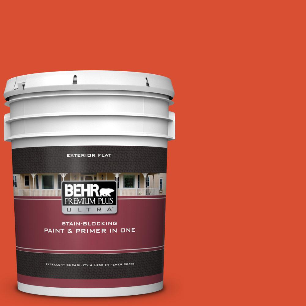 Behr Premium Plus Ultra 5 Gal 190b 7 Fire Island Flat Exterior 190b 7 Fire Island Flat Exterior Paint