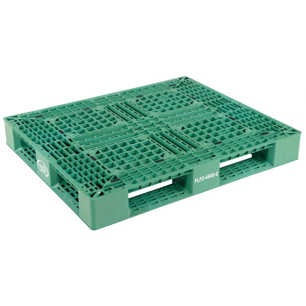 Vestil 48 in. x 40 in. x 6 in. Green Plastic Pallet/SkidPLP24840