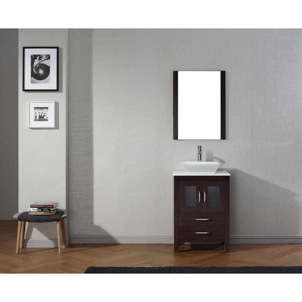 Virtu Usa Dior 25 In W Bath Vanity Espresso With Stone Virtu Usa Dior 25 In W Bath Vanity