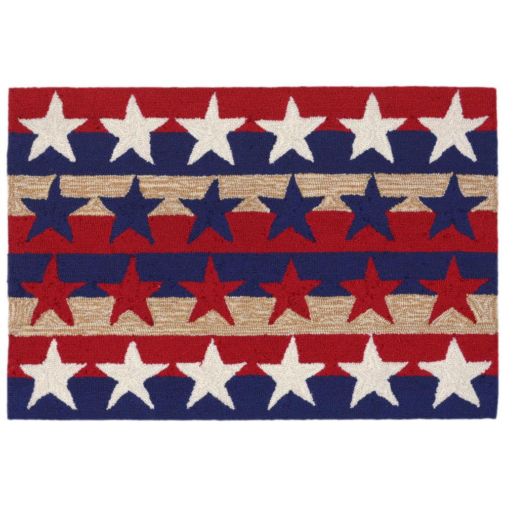 Woodside The Beautiful Americana 2 Ft X 3 Indoor Outdoor Area Woodside The Beautiful Americana 2 Ft X 3 Indoor Outdoor Area Rug