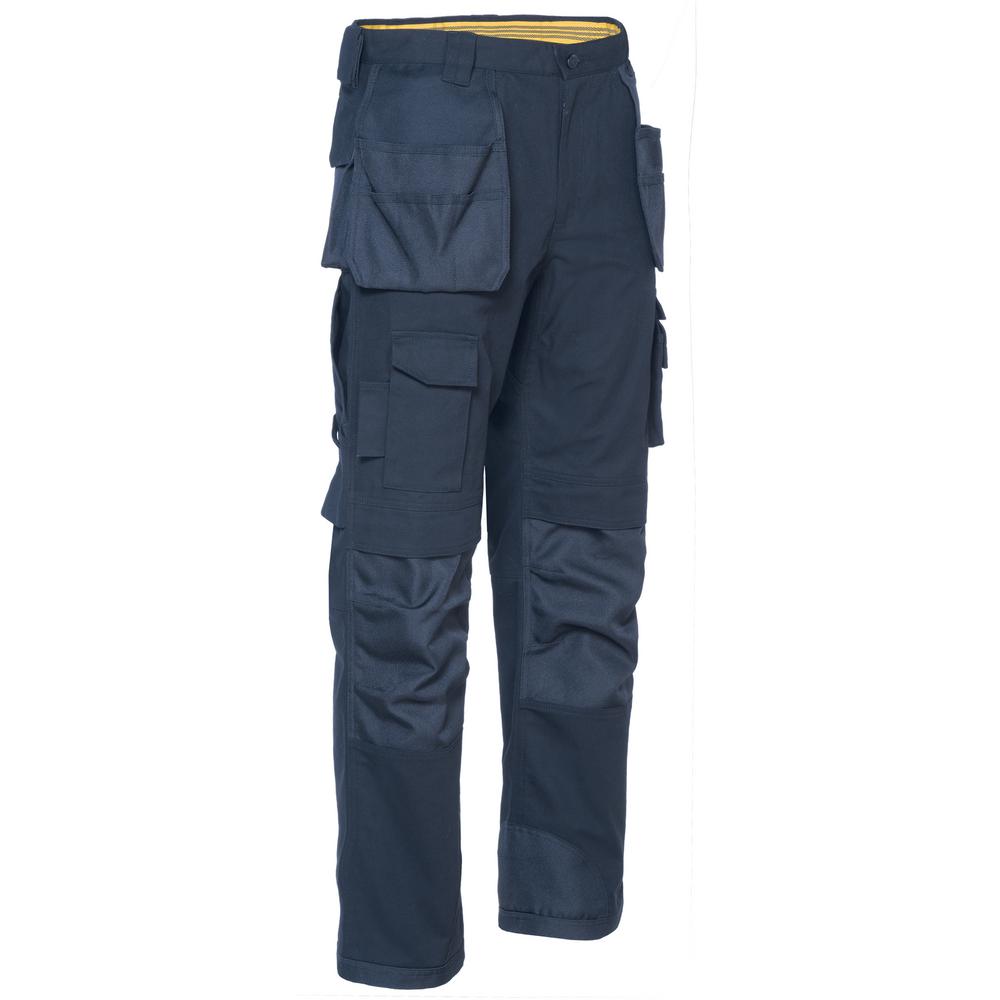 navy blue cargo work trousers