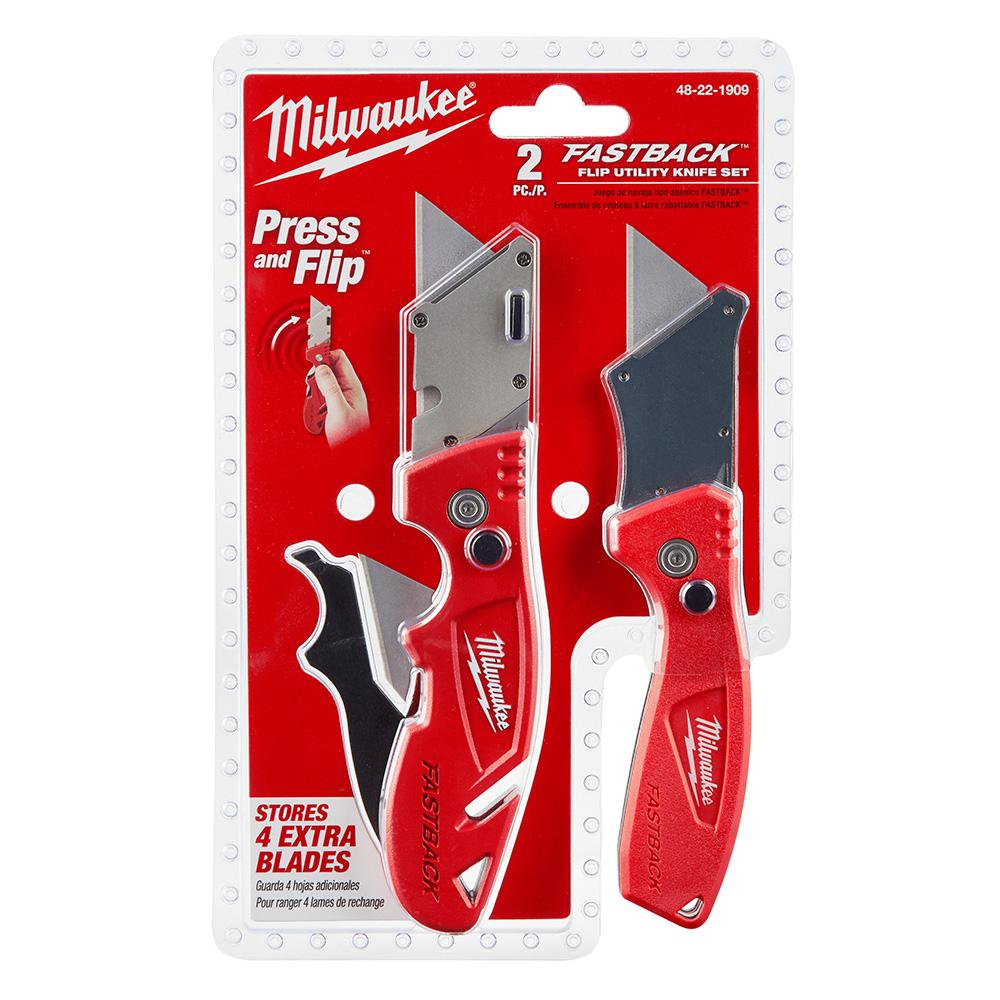 Milwaukee Fastback Flip Utility Knife Set (2-Piece) by Milwaukee