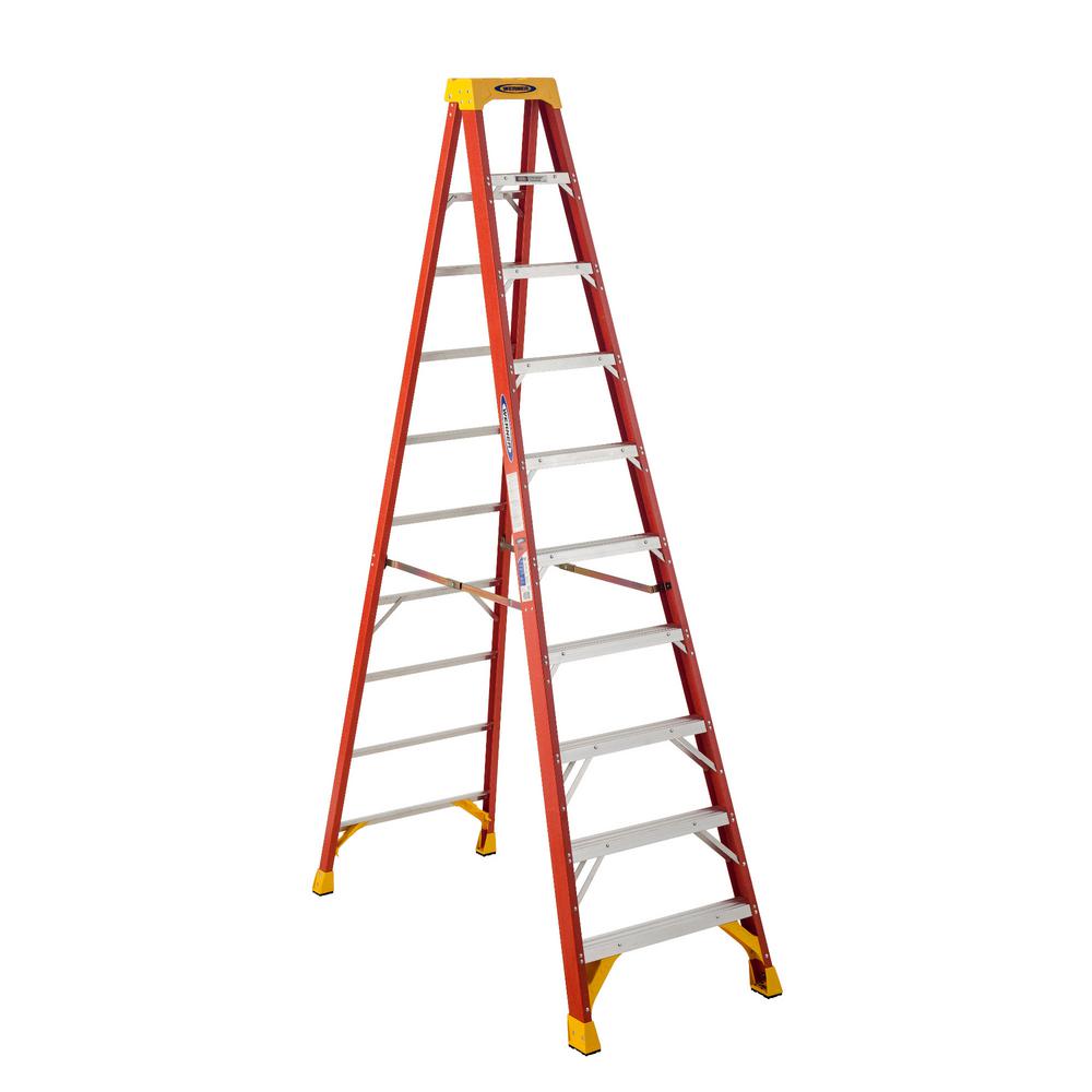 Werner Nxt1a12 12 Ft Fiberglass Step Ladder 300 Lbs Load Capacity For Sale Online Ebay