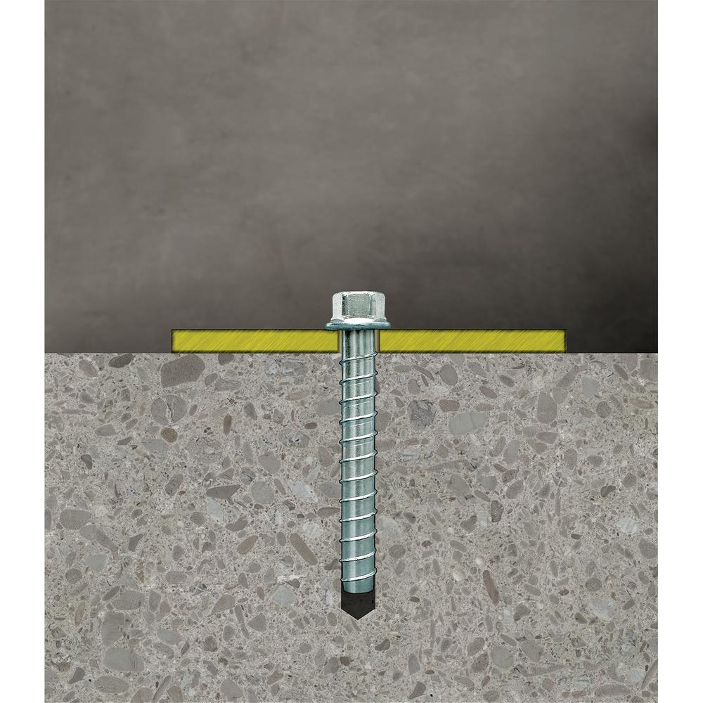 25-Piece Simpson Strong Tie Wa50100 1//2-Inch by 10-Inch with 6-Inch Thread Length Zinc Plated Steel Wedge-All Anchor