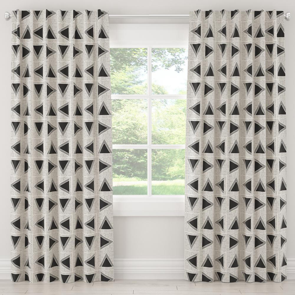 Skyline Furniture 50 In W X 84 In L Unlined Curtain In Triangle