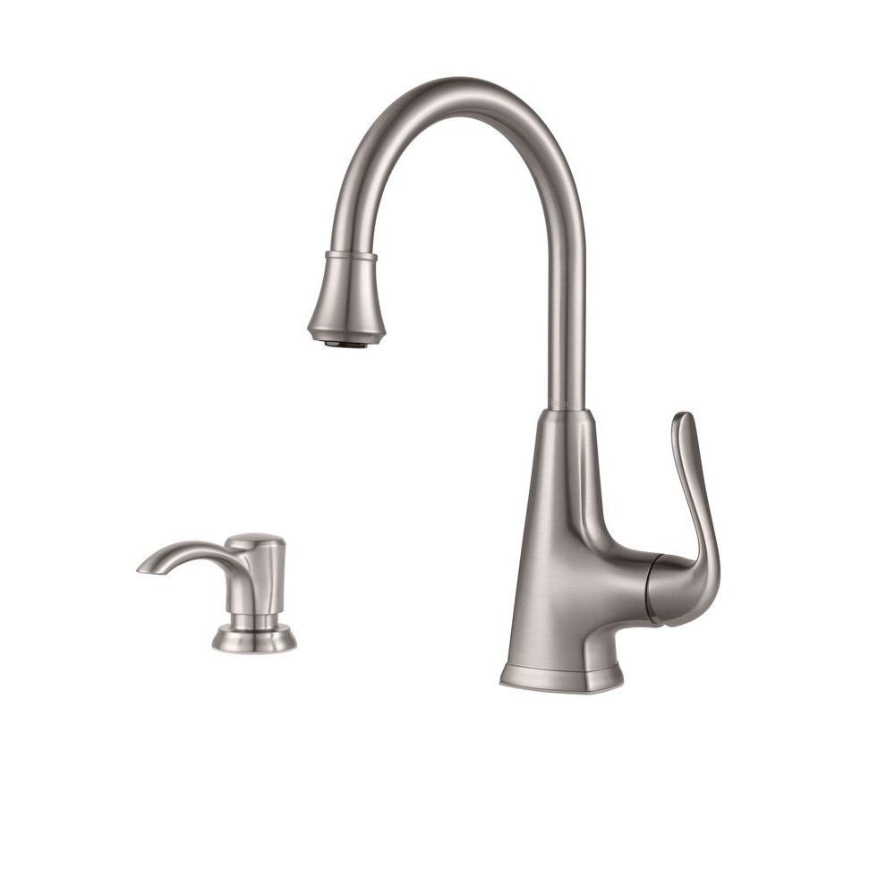 Pfister Pasadena Single Handle Bar Faucet In Stainless Steel F 072