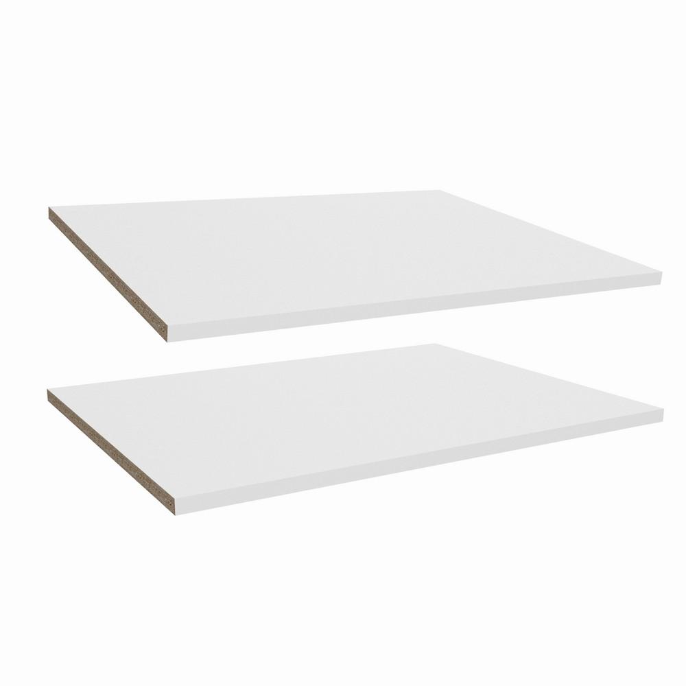 Closetmaid Style White Shoe Shelf Kit For 25 In W Style Tower 2 Pack 2107 The Home Depot