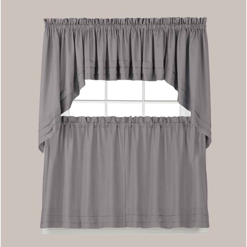 Gray Window Scarves Valances Treatments The Home Depot Holden
