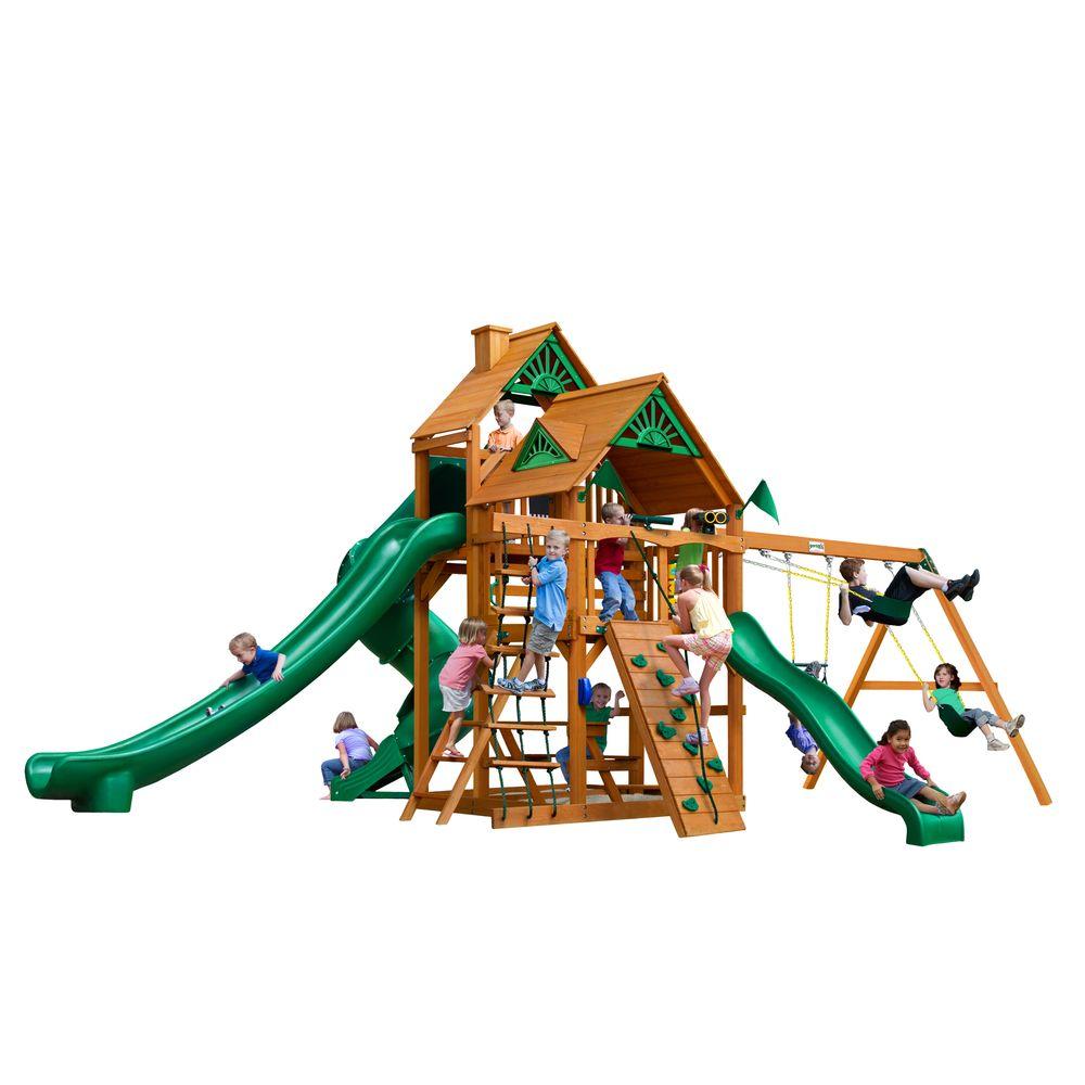 Gorilla Playsets Great Skye II with Amber Posts Cedar Playset010031