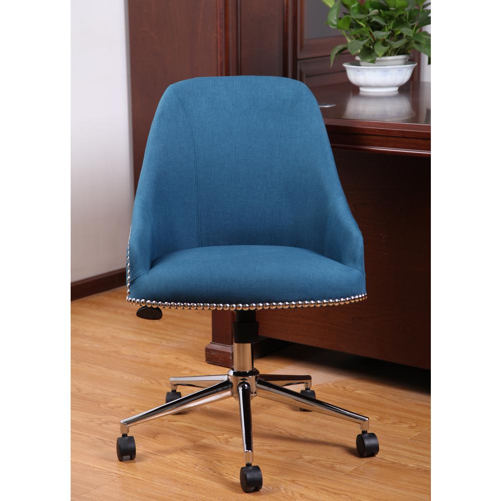 Boss Office Desk Chair Blue Home Furniture Pea Blue Carnegie Desk Chair