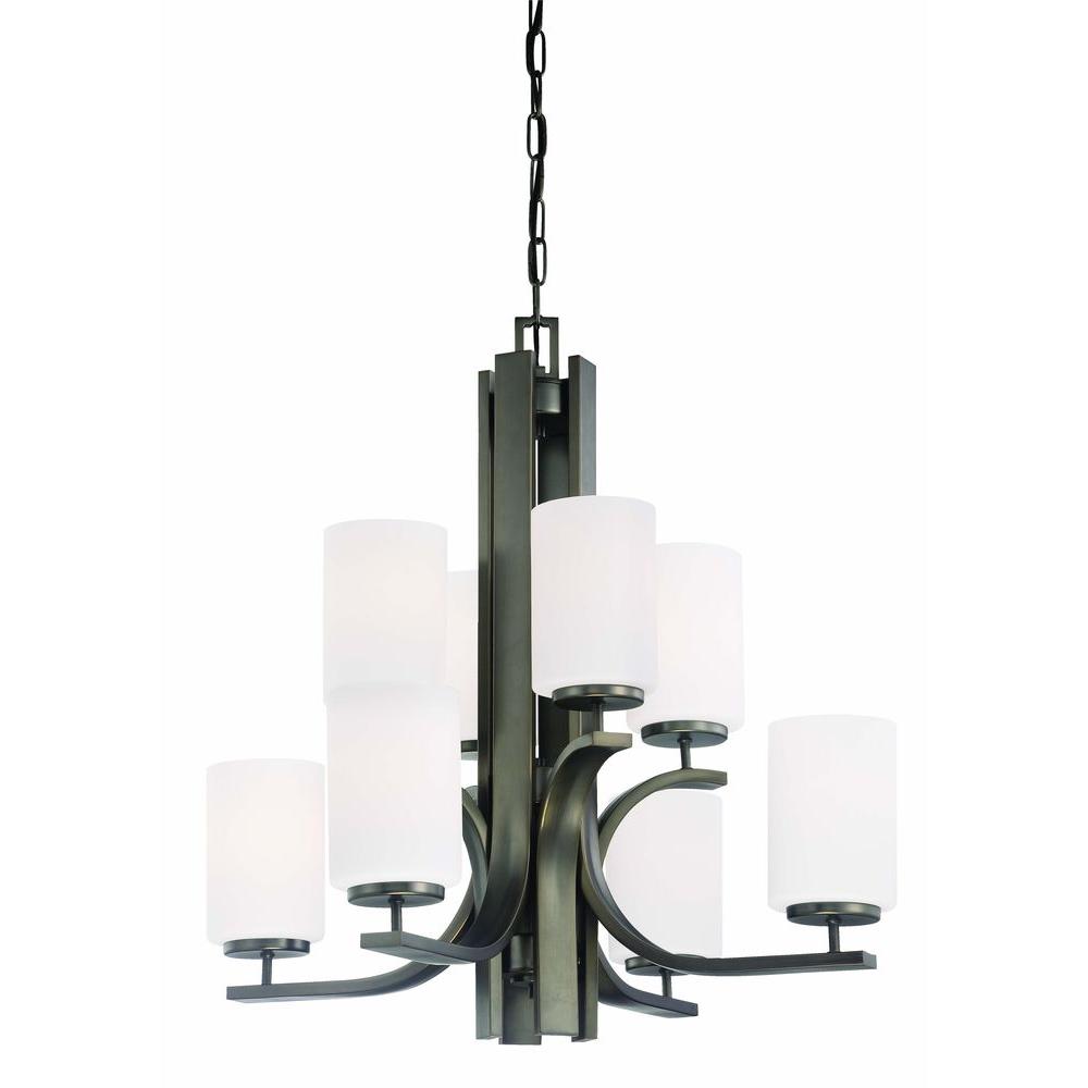 Thomas Lighting Pendenza 8-Light Oiled Bronze Chandelier-TK0008715 ...