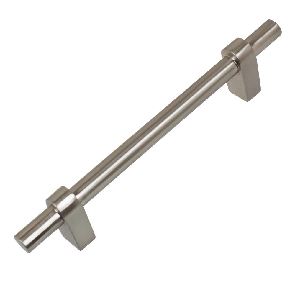 Gliderite 4 1 In Satin Nickel Solid Euro T Bar Handle Pull 10 Satin Nickel Solid Euro T Bar Handle
