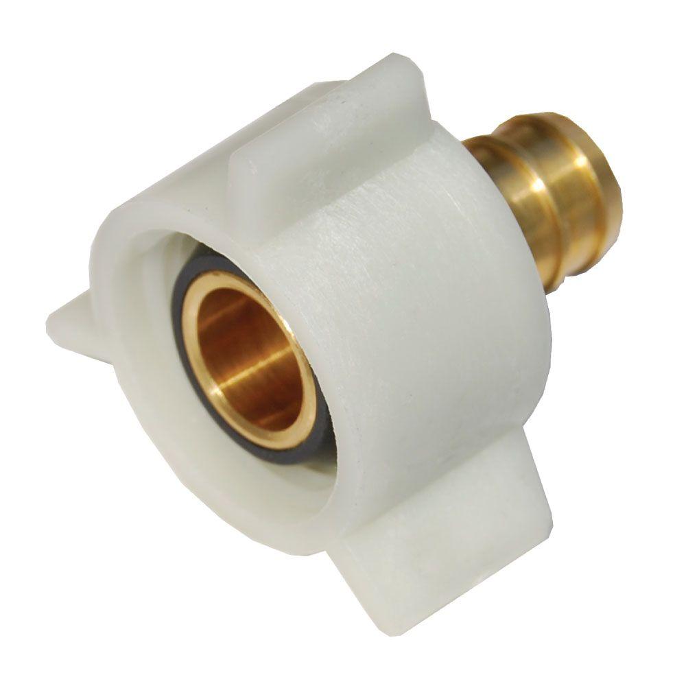 SharkBite 3/8 in. PEX Barb x FIP Brass Swivel Adapter FittingUC527LFA