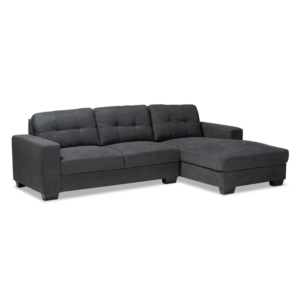 Star Home Living Gray Sectional Sofa Set (2Piece) SH5002A The Home Depot