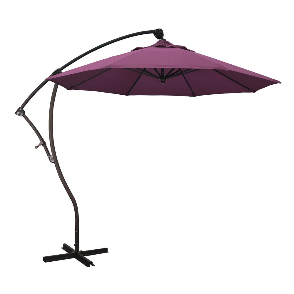 Purple Cantilever Umbrellas Patio Umbrellas The Home Depot