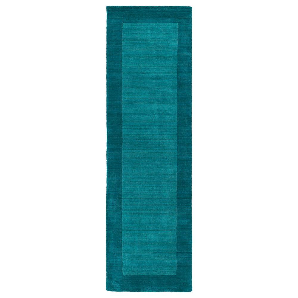 Kaleen Regency Turquoise 3 ft. x 9 ft. Runner Rug700078 2.6 X 8.9