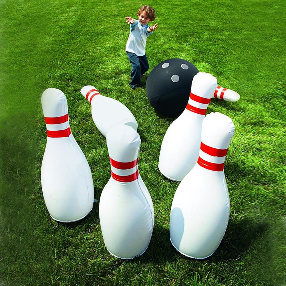 giant inflatable bowling set