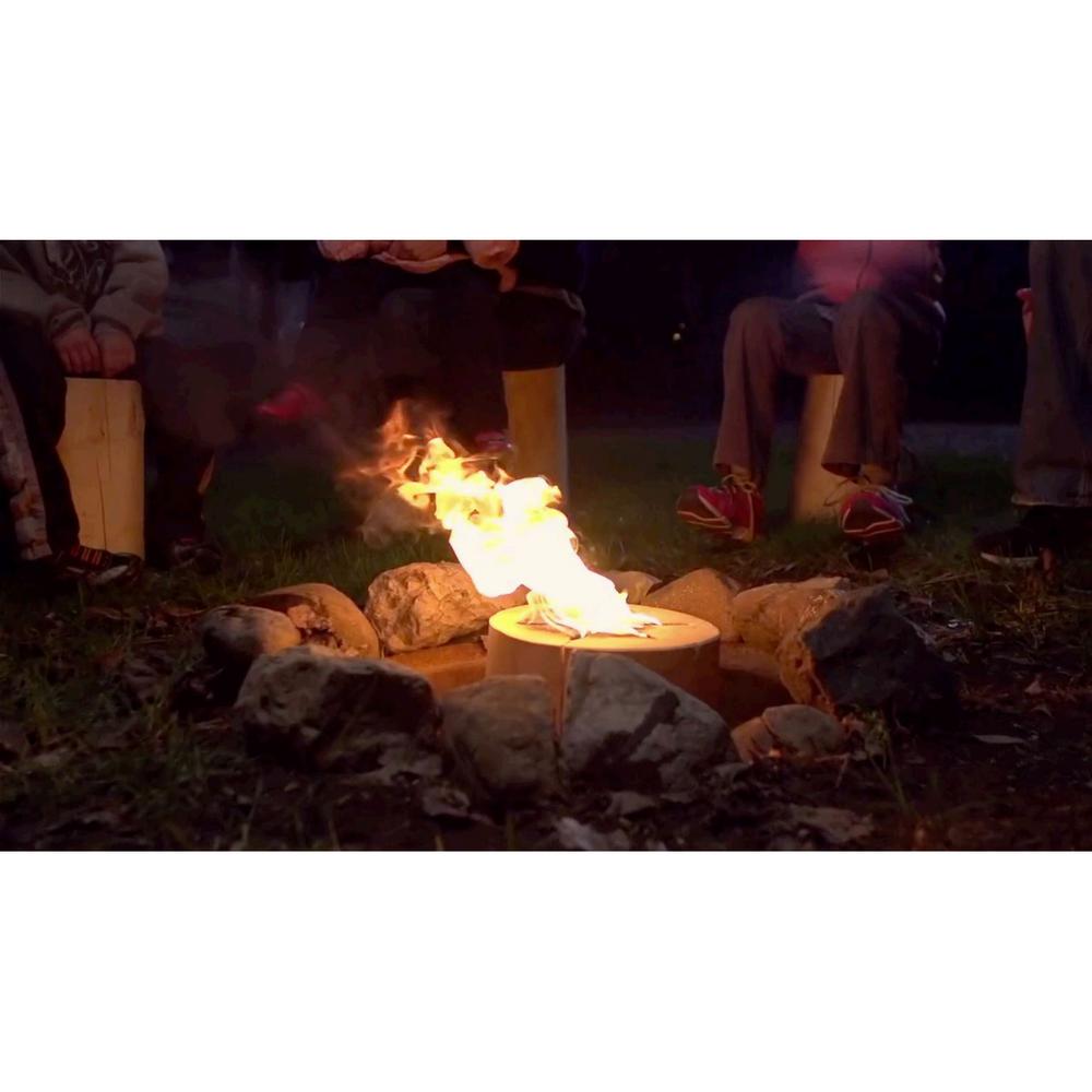 Timbertote Large 12 In X 8 In One Log Campfire Camping Cooking Camp Fire Wood Log Tbt 1002 The Home Depot