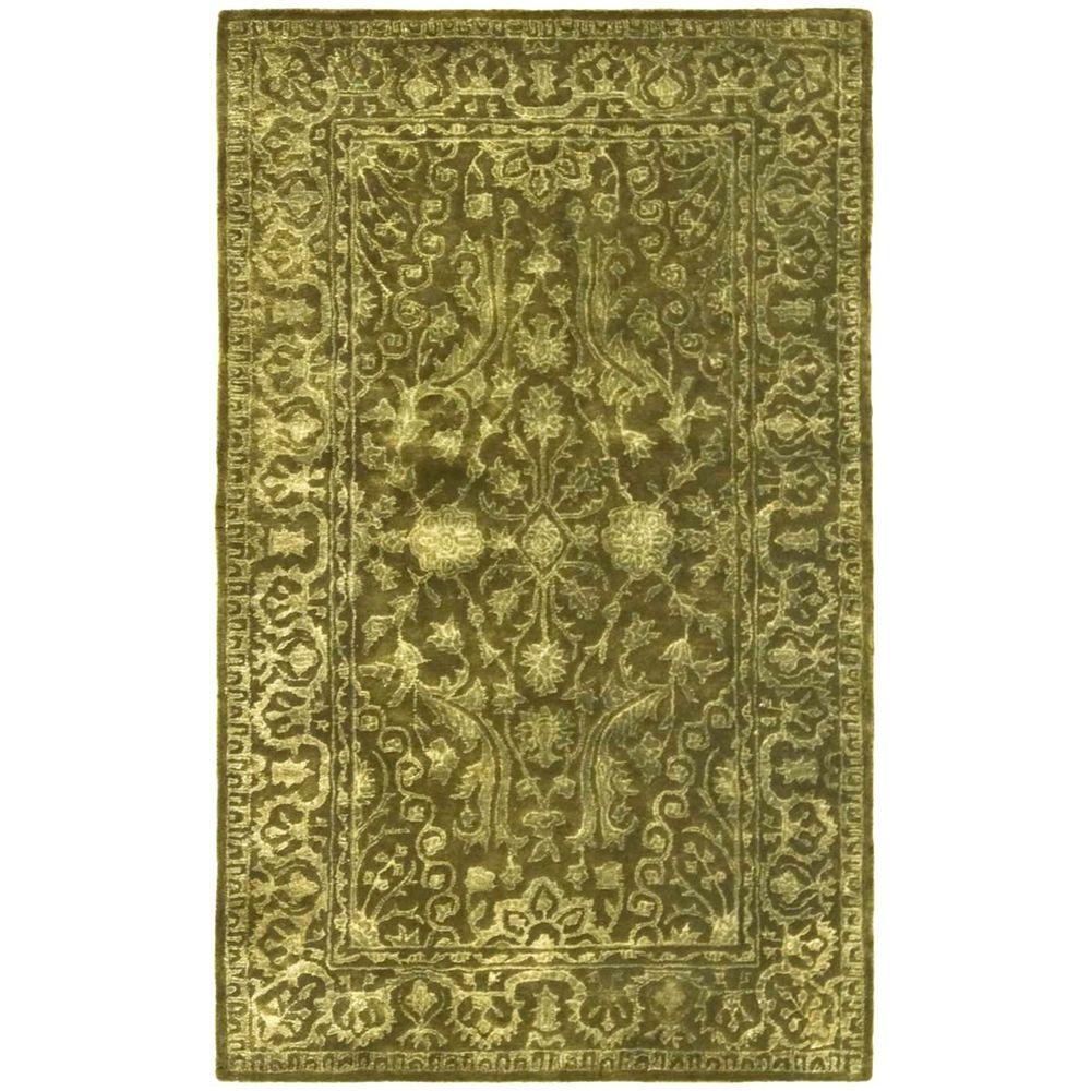 Safavieh Silk Road Sage 3 Ft X 4 Runner Rug Skr21 24 The Safavieh Silk Road Sage 3 Ft X 4 Runner Rug