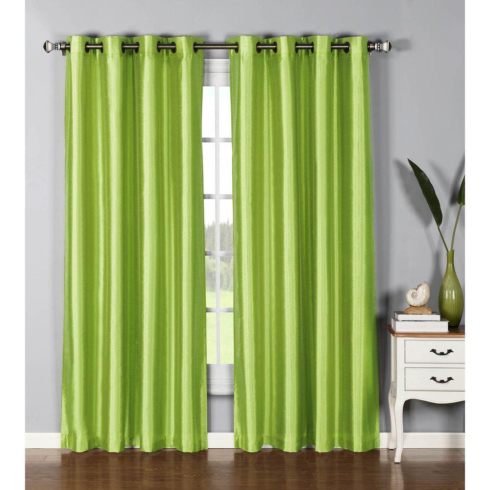 Window Elements Semi Opaque Jane Faux Silk 54 In W X 84 In L
