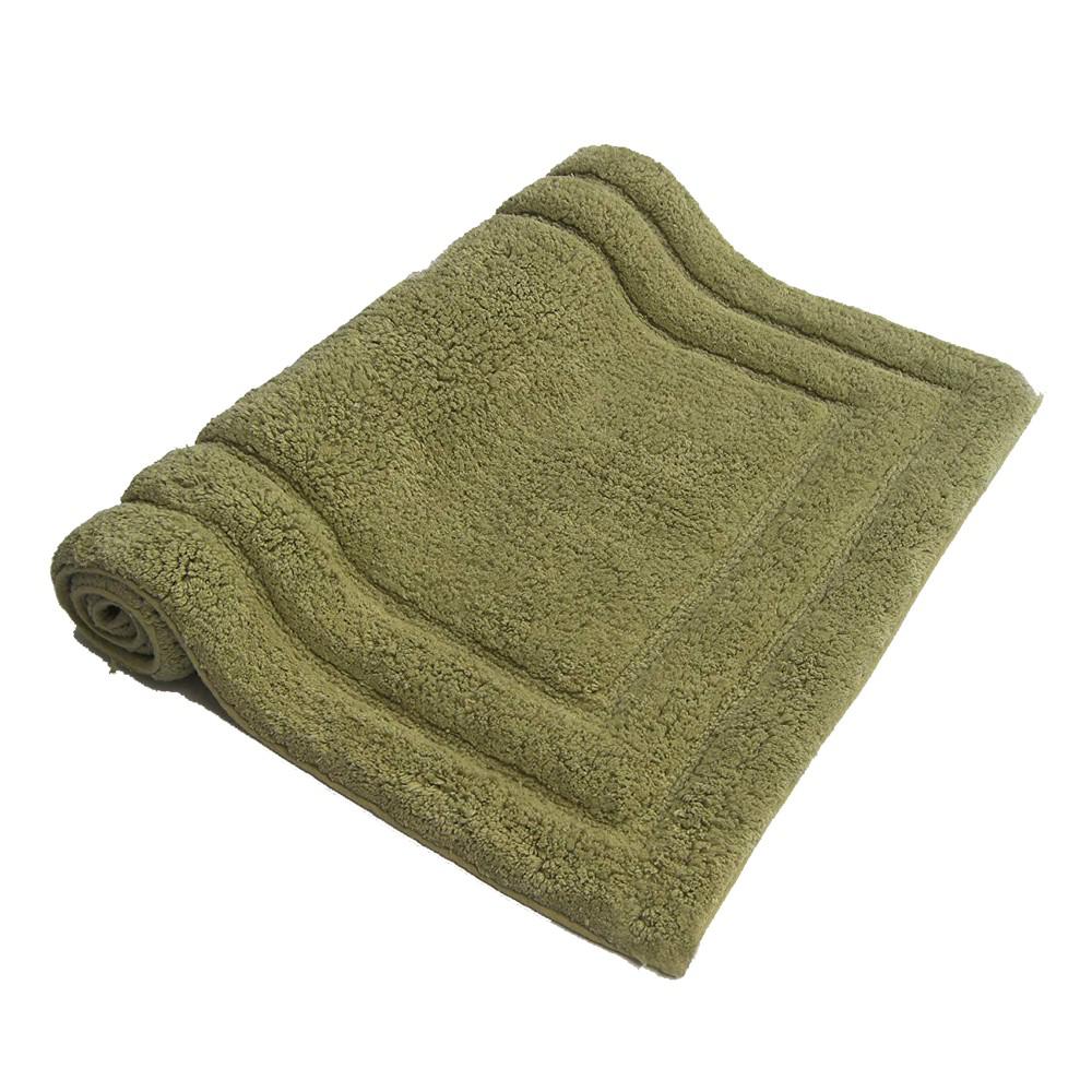 Benjara Clic Sage Green 34 In X 21 2 Piece Bath Rug Set Benjara Clic Sage Green 34 In X 21