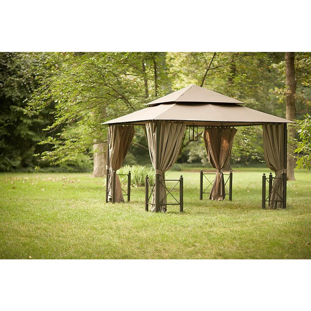 Hampton Bay Replacement Canopy Outdoor Patio For 10 Ft. X 10 Ft. Arrow ...