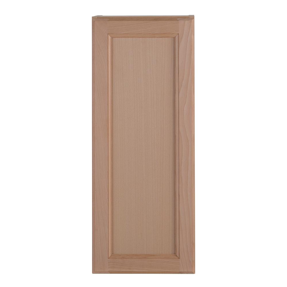 Hampton Bay Easthaven Shaker Assembled 12x30x12 in. Frameless Wall Cabinet in Unfinished Beech