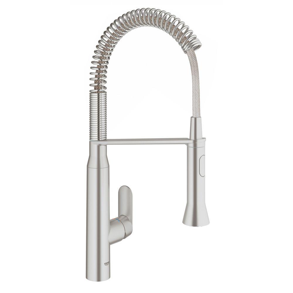 GROHE K7 Medium Semi-Pro Single-Handle Standard Kitchen ...