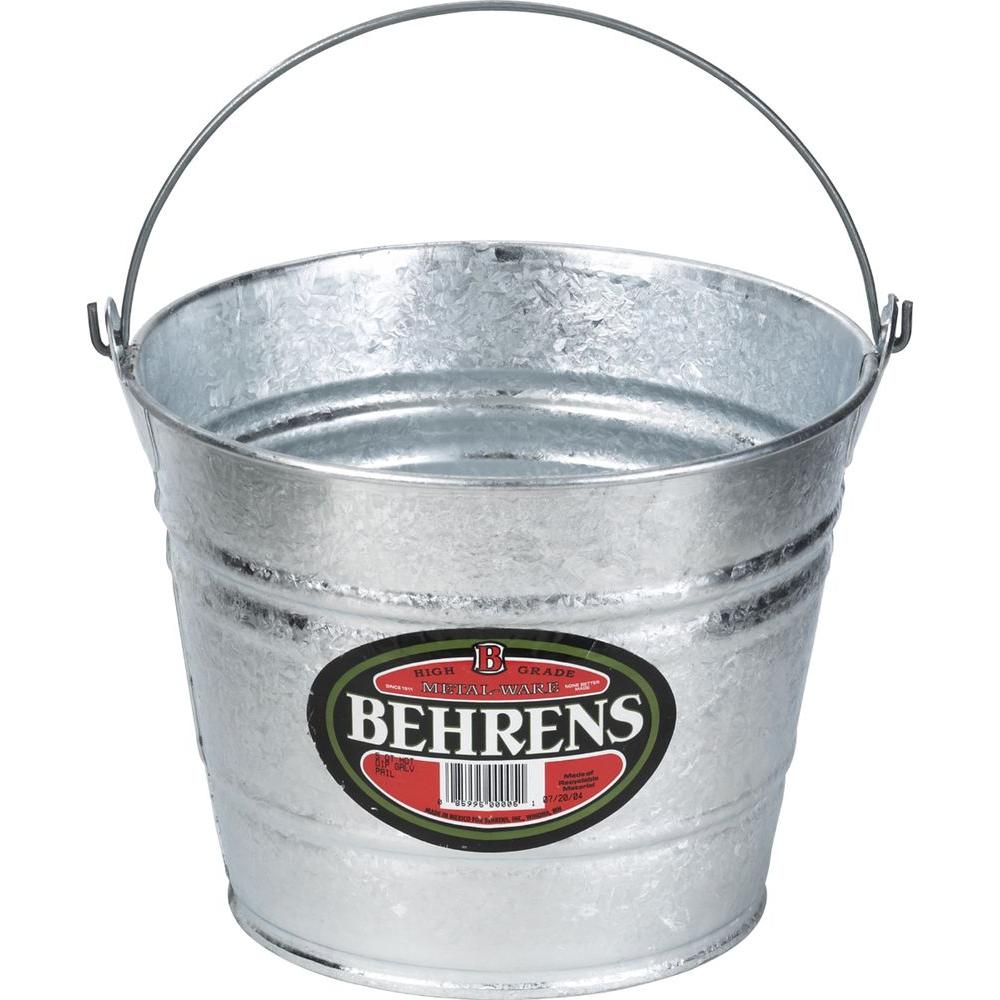 Behrens 10 Qt. Galvanized Pail1210GS The Home Depot