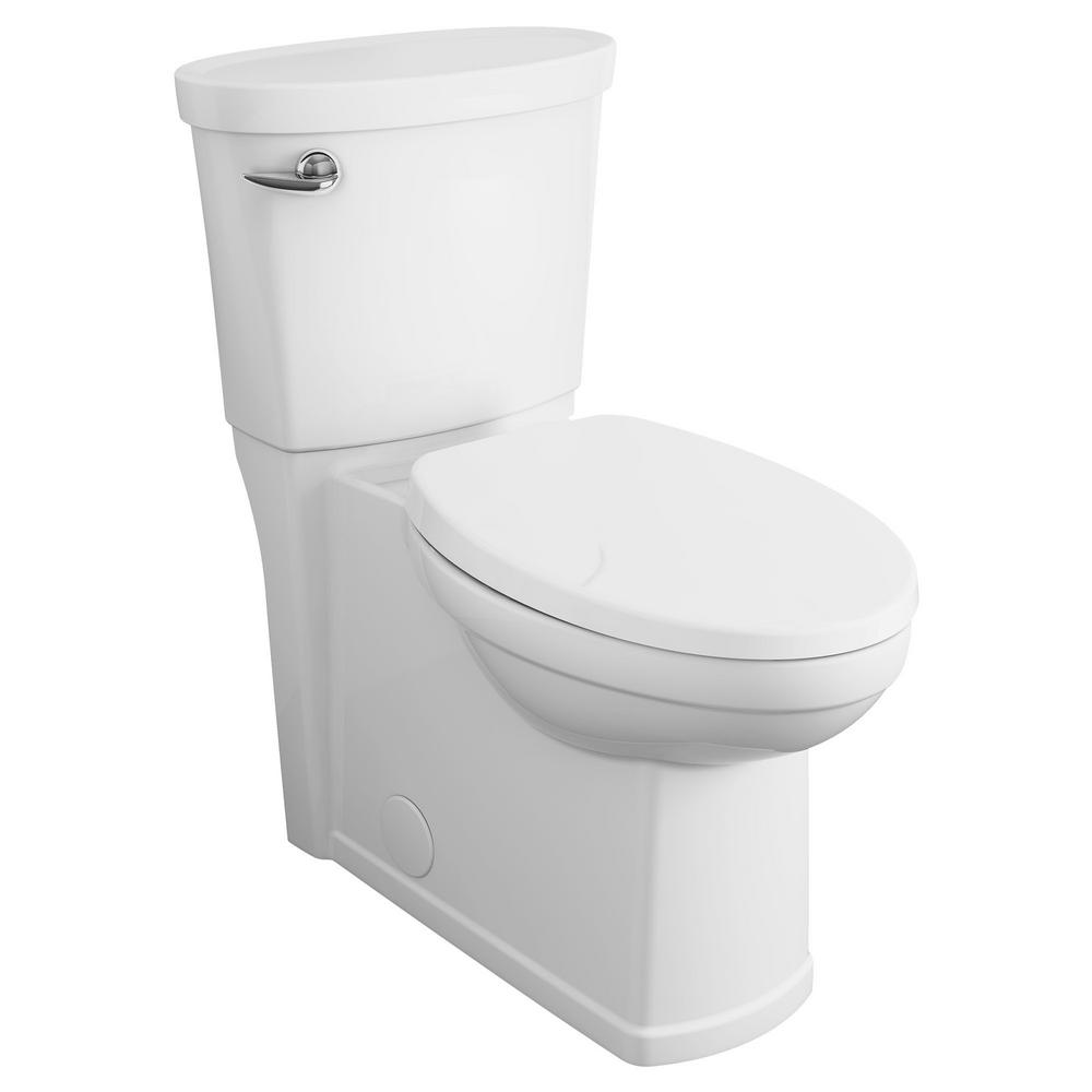 Cadet 3 Decor Tall Height 2-Piece 1.28 GPF Single Flush Elongated Toilet with Seat in White, Seat Included
