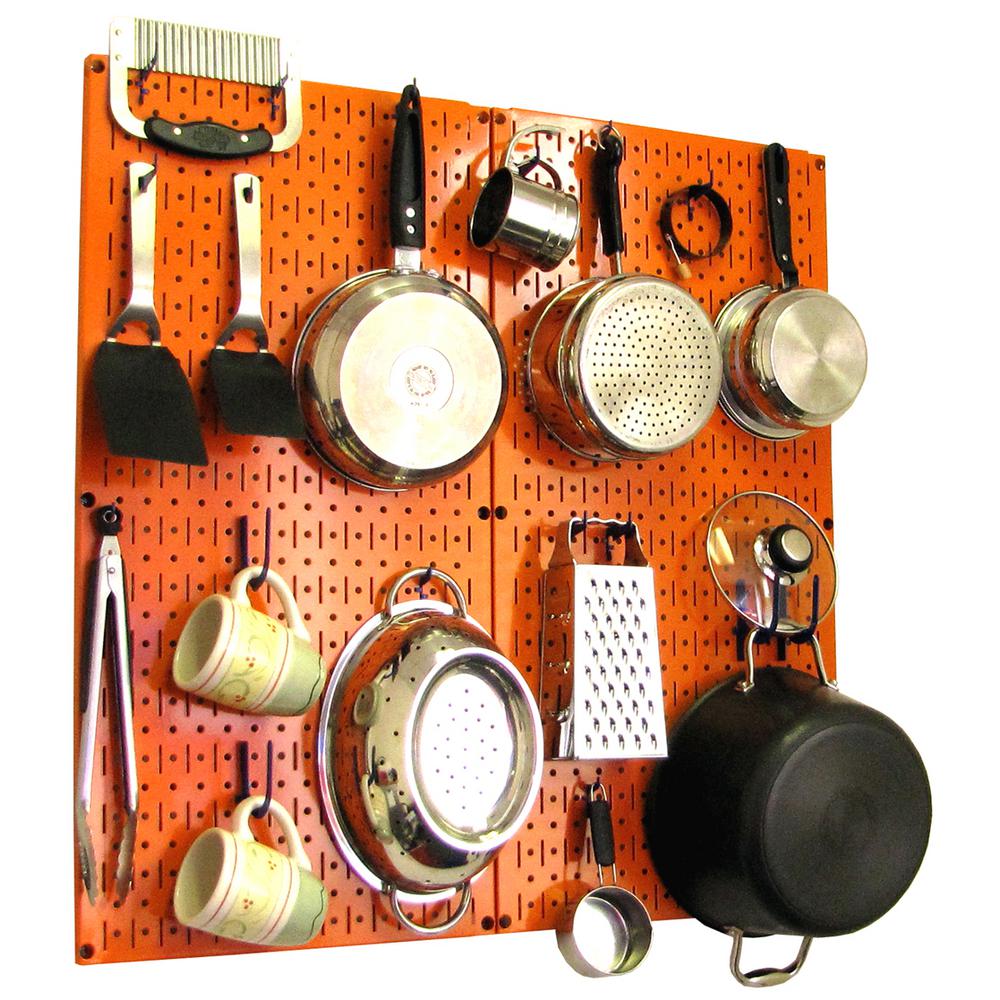 Wall Control Kitchen Pegboard 32 In X 32 In Metal Peg Board