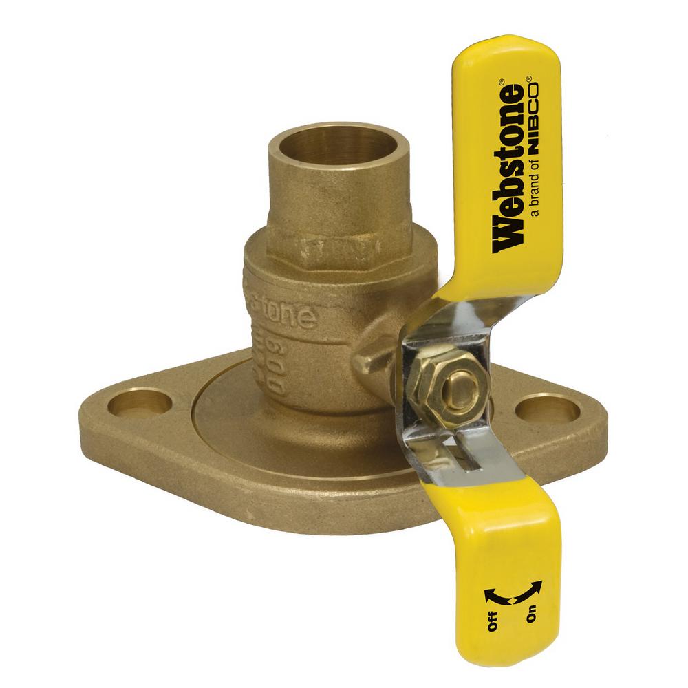 Webstone, A Brand Of NIBCO 3/4 In. Sweat Lead Free Isolator Ball Valve ...