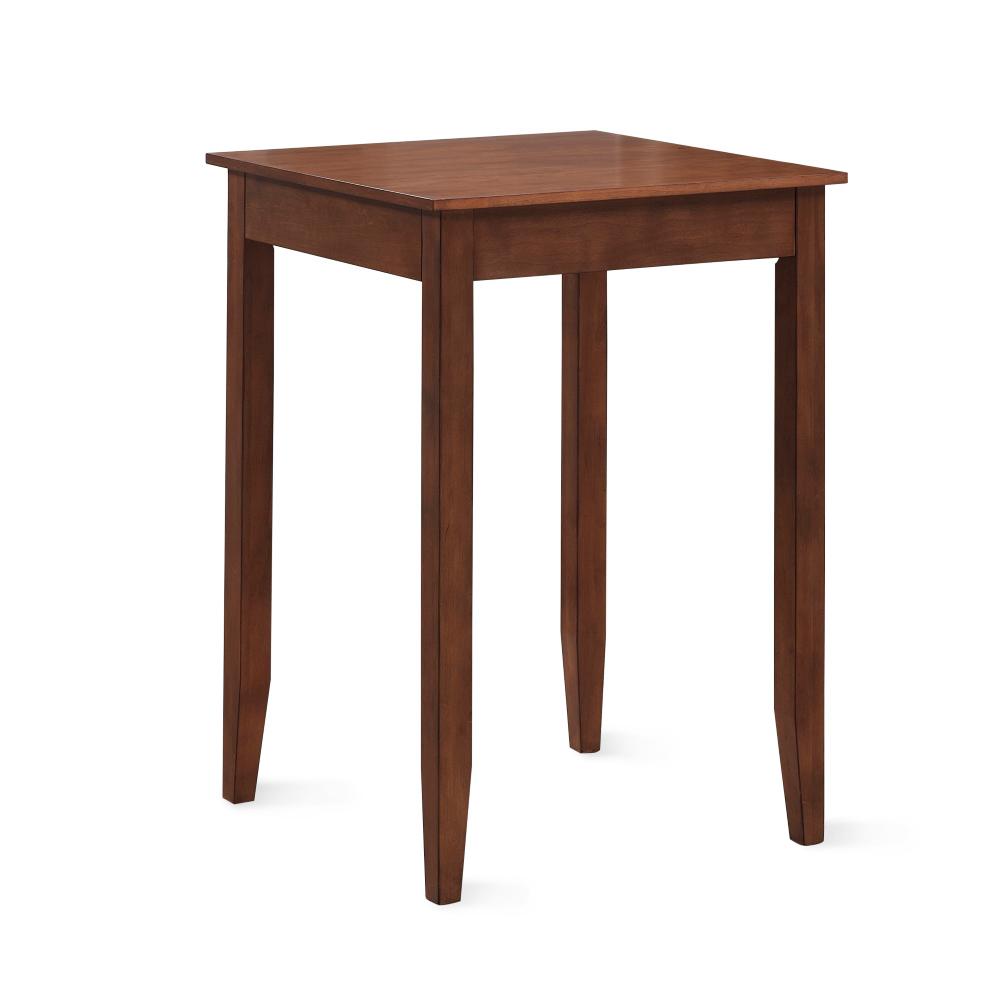 Pub And Bar Tables The Home Depot H Brown Cherry Square Pub Table