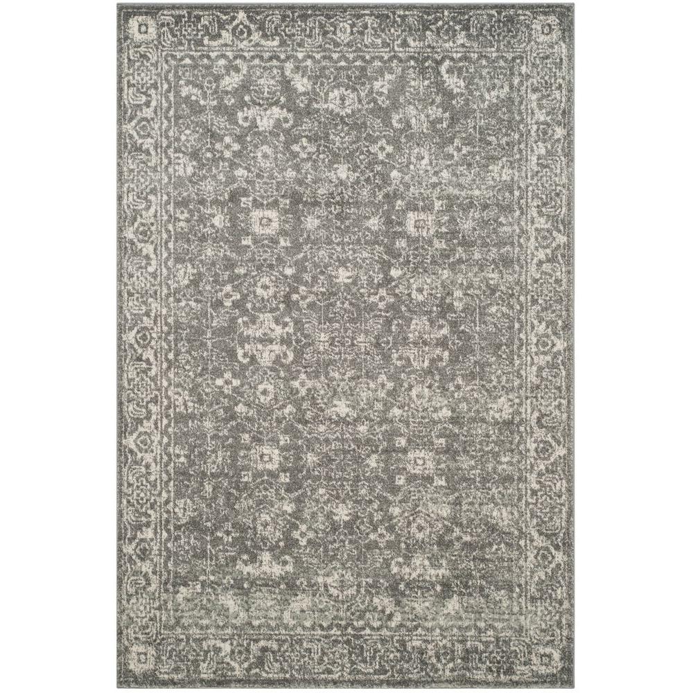 Safavieh Evoke Grey/Ivory 7 ft. x 9 ft. Area Rug-EVK270S-6 - The Home Depot