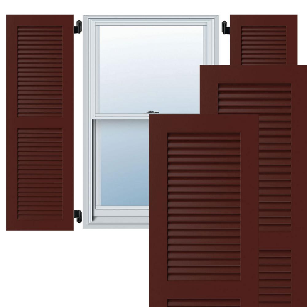 Ekena Millwork 12 in. x 47 in. Exterior Composite Louvered