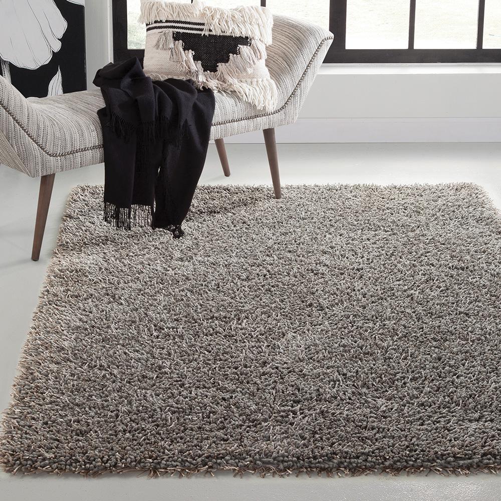 Sams International Lifestyle Shag Grey 5 ft. x 8 ft. Area Rug95505x8